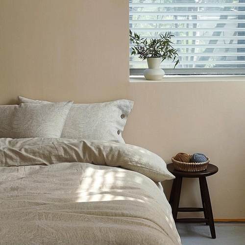 复古zihe-006日式棉麻棉四件套素色床单被套5罩纯亚麻1.棉8m1.m全