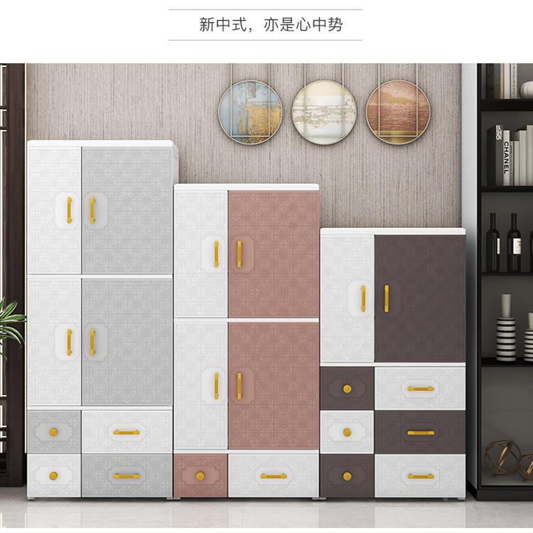 特开大家号新式高脚衣厨67CM双XTK门挂衣抽屉式加厚衣中柜用简易