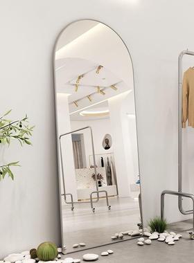 穿镜形身镜拱立体显瘦显高家居服网红家用大OHE落地镜衣装店试衣