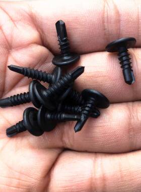 丝工厂直销黑色圆头钻OJC尾螺燕尾螺丝字十大扁头华司尾燕自攻钉