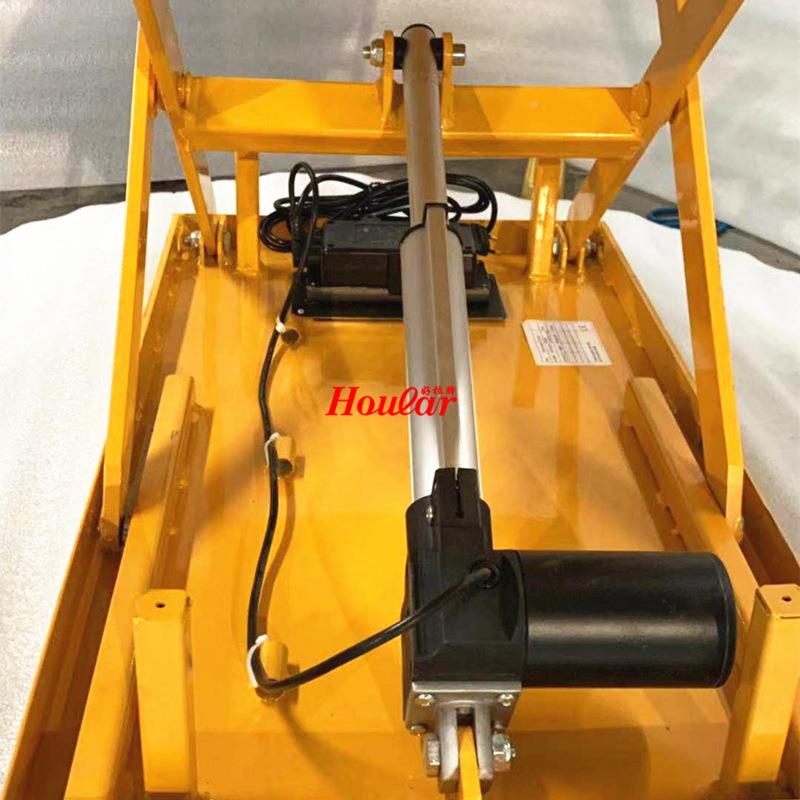 houlAQQa降r小型微型缸升降机100kg电动电推杆升平台台面80x5000m