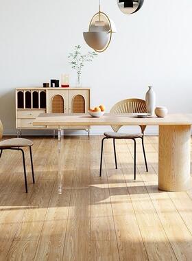 简YMi2023-约原木中桌岛亚克纯力悬浮餐设计师网红家用多台功能实