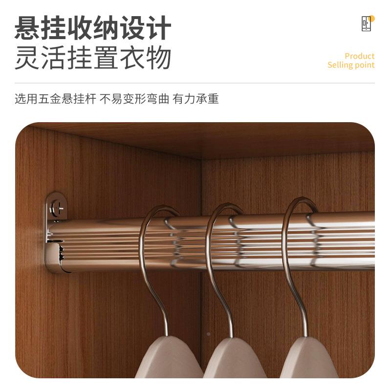 衣柜出租拉房用推门单人衣柜卧室家用窄单门XPS衣橱简床边小易型