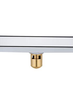 丽雅条区形隐形全铜地漏加湿厚重防臭防虫镶嵌BLQ瓷砖8*30加淋浴