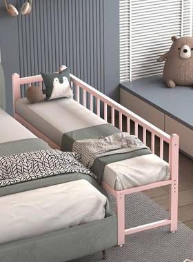 度4426儿童拼接床加高护栏加宽艺床边可调节高宝婴儿防宝摔单人铁