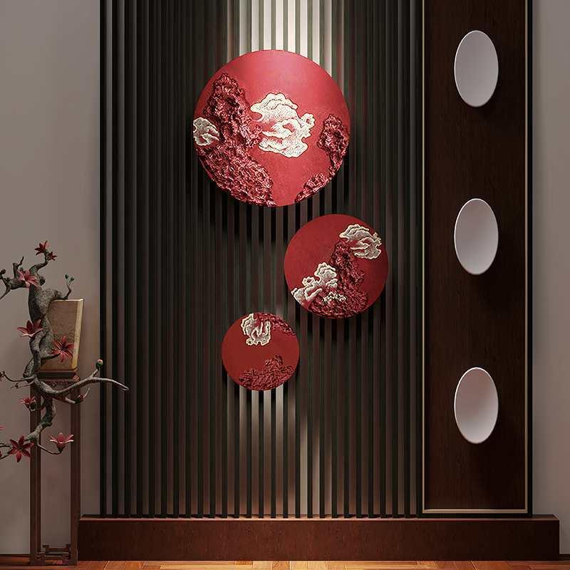 新式墙面挂装中饰品电视沙发景玄关壁饰无品牌/立背体挂件客厅卧室床头饰