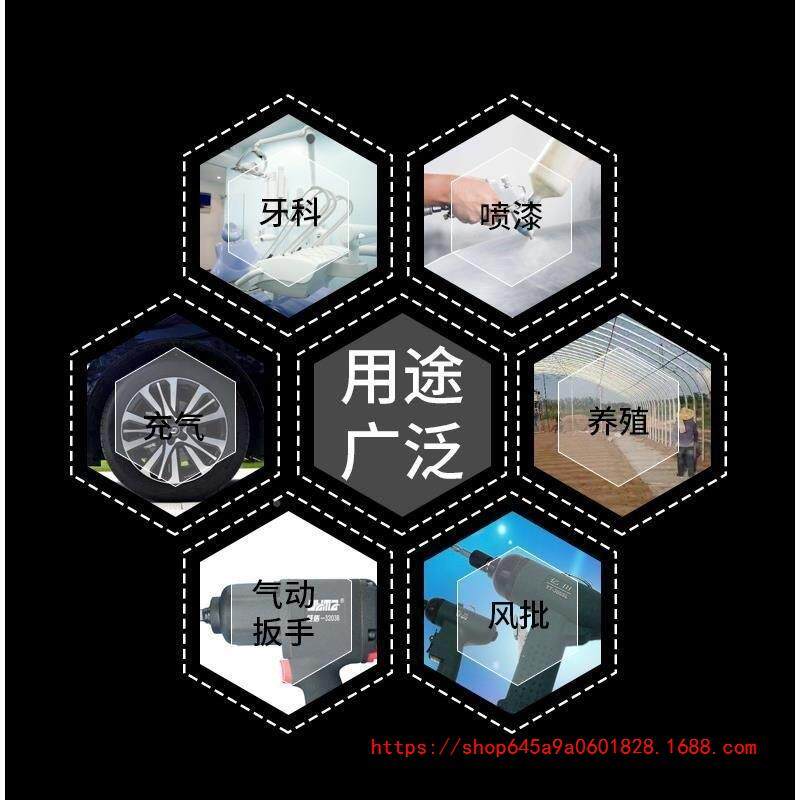 飞豹大2型无油静空压机2高888厂家0/380V压打气泵空气压缩机真石