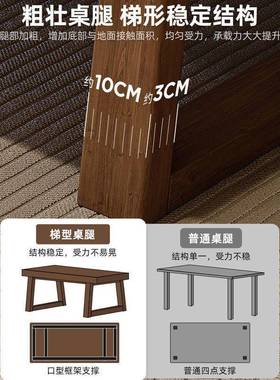 桌椅组茶合茶台泡桌子茶公室简约实木办腿新中式家用83075阳台大