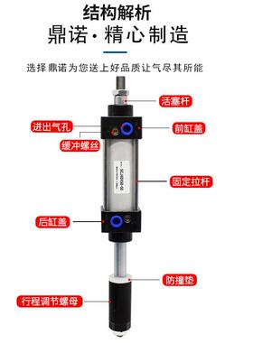 标准可调型气缸S872CJ32405-50-63X2X500X75X100X125X150X175X20X