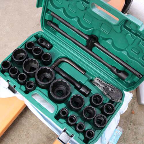 3/4重26件套筒工具36259套装中风炮套头扳手型六角十二角型大套号
