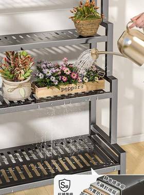 花架落置物架台花子客36478厅地式架户外庭院多阳层花盆托架铁艺