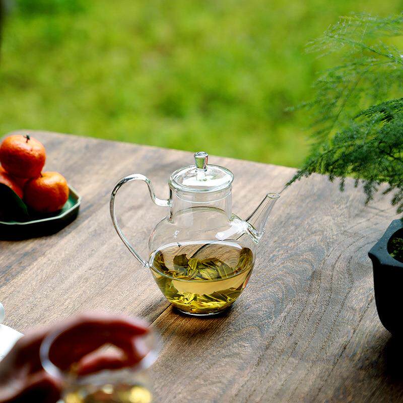 酒璃煮茶壶绿茶白茶玻璃彩把龙井花茶果茶煮茶器泡茶壶家用玻玻璃