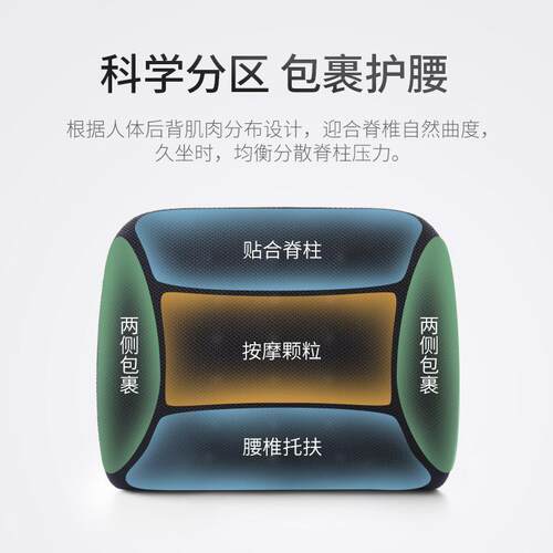 护垫靠办公室腰靠电脑椅靠背垫汽座椅靠枕PEU记忆腰棉腰枕椅子腰