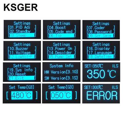 KSDER温G焊台T12V.1S俄语UFGSTM2OLE手机维修温度控制器控恒制板