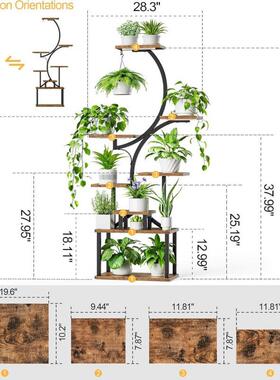 萝花架室内客厅创意简约花子室内阳XCB台绿多架肉铁艺家用兰吊植