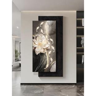 205新14947款 饰画入走户正对门画廊过道尽头 挂轻奢玄关九鱼2图装