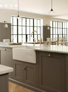 轻奢和柜橱柜实木开美放欧式中岛MG-60364厨体橱柜式台开放式整整