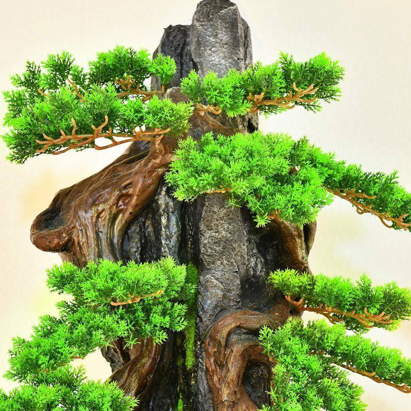 假山造景摆件入户EUB花园阳装橱饰庭院台新中式窗摆设树石园抱林