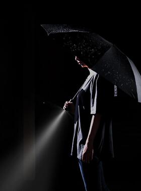 9晒0分全自动反用向折EDB叠明伞大号双人便携两遮照太阳伞雨伞防