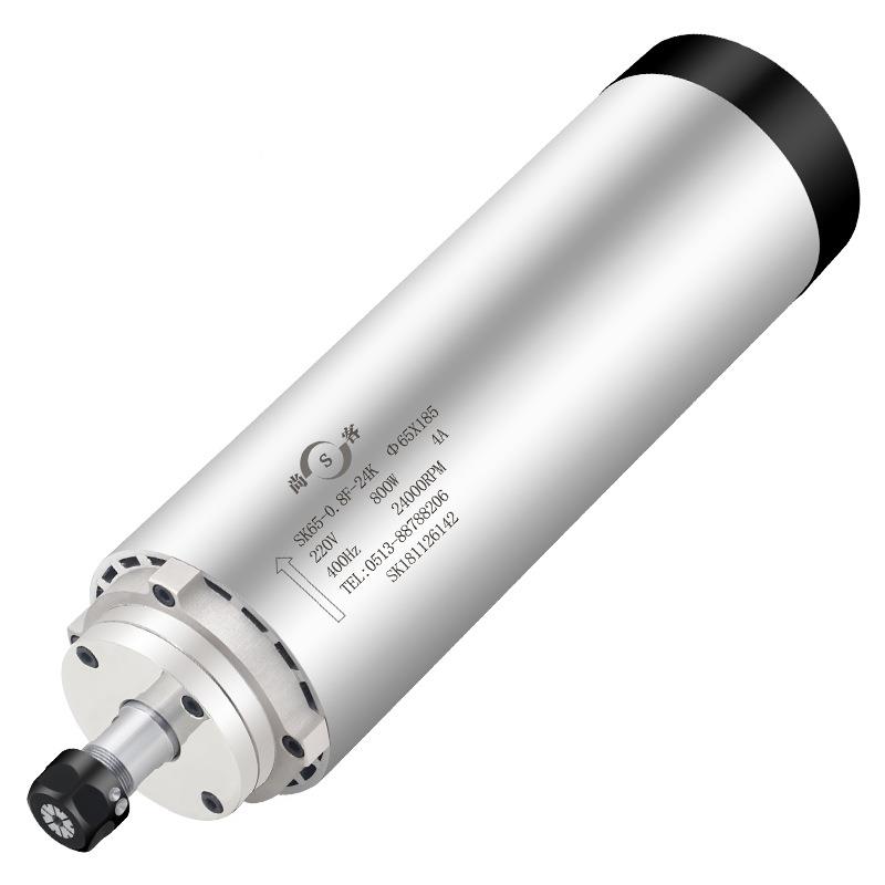 主风冷主轴800风冷电主轴65mm刻圆形风冷雕机轴电机高速2w2DCD0V