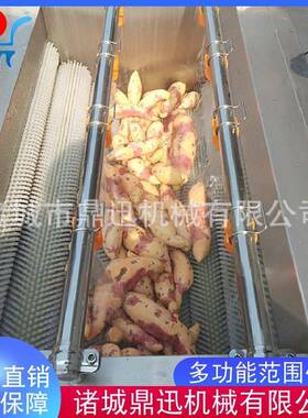 功能毛刷清洗机毛辊多清洗皮机去清洗68261去皮效果简好操作单