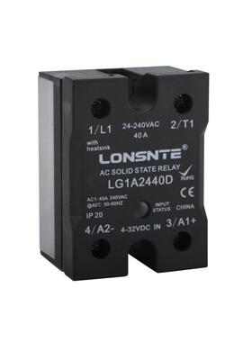 LG124100A蓝石态继电器单A相220VA固C交流控制交流零SSR-10过9531