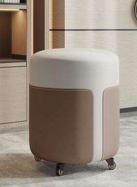 简约化妆梳妆台凳子生卧室椅妆凳NJI女旋转万向轮美化甲凳轻奢r&