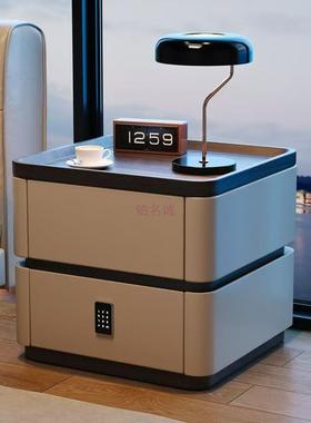 大容量简卧21591室头柜多床功能收纳柜感床极柜储物边柜智能密码