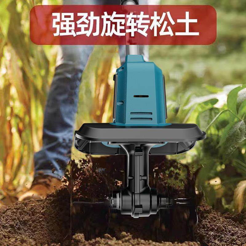 新款锂GBW电微耕机松土机挖农用翻土耕型机小家用电动锄头土旋地