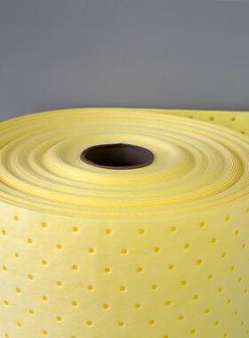 *JY-1245X黄色吸液卷化学品吸酸吸附棉吸附垫卷工业吸液垫40cm50