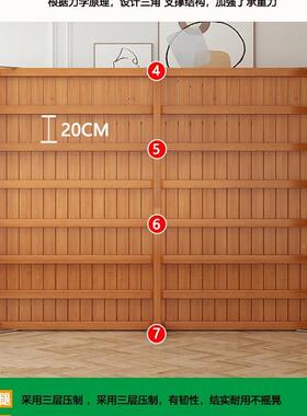 竹床折床叠板单人双人家用成休人便55437携午实木床出租房硬加固