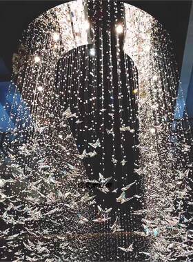 酒店灯具楼18851梯别墅晶楼轻奢灯售水部宴吊会厅现代轻奢蝴蝶灯