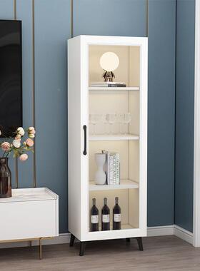 碗约窄夹缝餐边玻璃简门RRM置物酒柜客厅角落收纳柜柜轻奢厨房碟