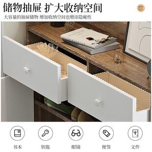 简易门口鞋架子家用室内好看斜插式宿舍窄小防尘超薄20cm鞋柜靠墙