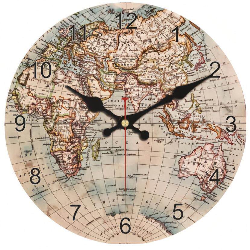 40cm家用挂钟 密度板时钟家用客厅厨房装饰挂墙表盘钟表多功能