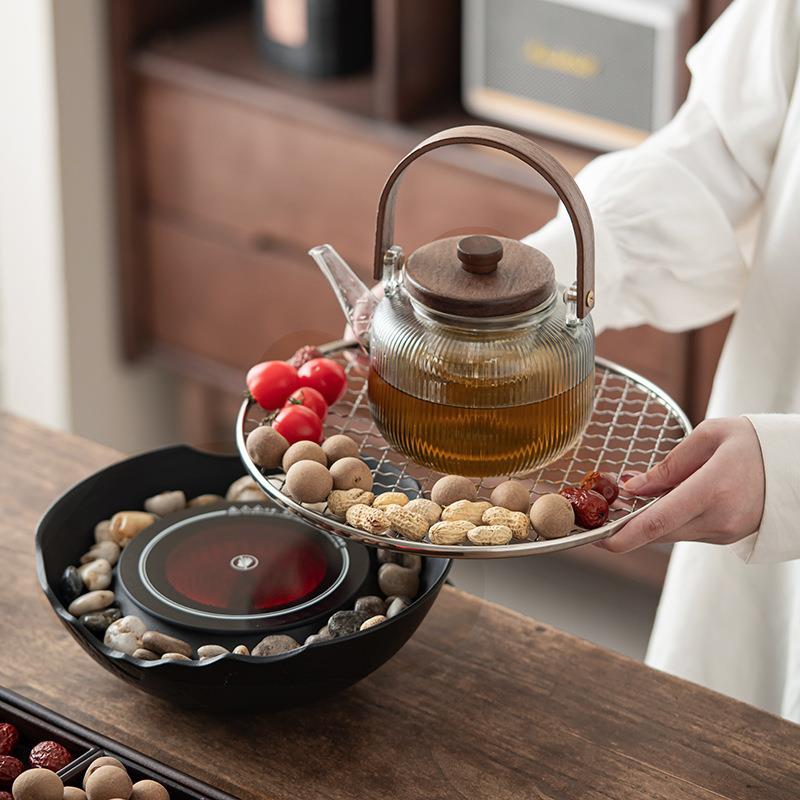 围炉煮茶电炉室内家用器具全套冬天烤火炉套装用电围聚煮茶电陶炉