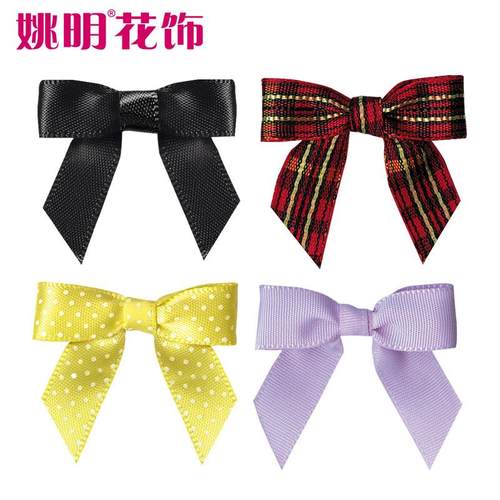 姚明丝带蝴蝶结 手工三分架子蝴蝶结 服装发夹丝带蝴蝶结配件