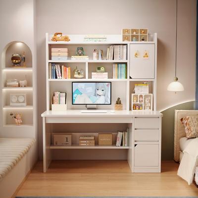 桌子卧室女生小户型家用台式电脑桌子简易出租屋带抽屉书桌写字桌