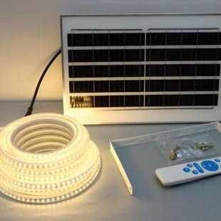 太阳能灯带户外防水led灯条别墅庭院氛围灯花园围墙软灯条