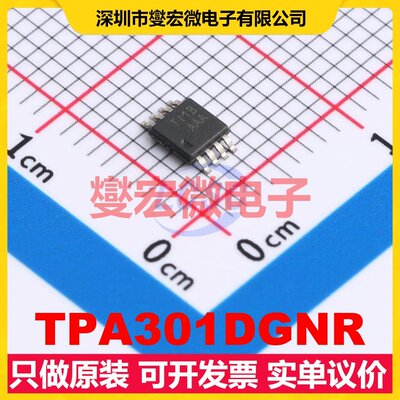 TPA301DGNR HVSSOP-8-EP 音频放大器芯片IC