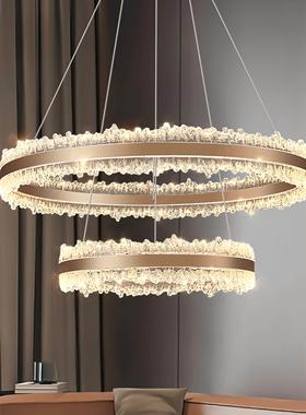 客厅0吊灯奢现代轻9049风饭厅灯高级感饭主灯225厅新款圆形大气主