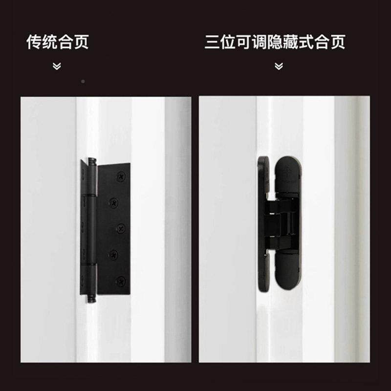暗藏铰链暗铰链隐形木门三维8/可调十字隐藏门合链铰A页K214E