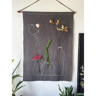 艺间挂毯墙壁客厅装饰挂布民宿氛围丑织物挂画房术GT250718墙高端