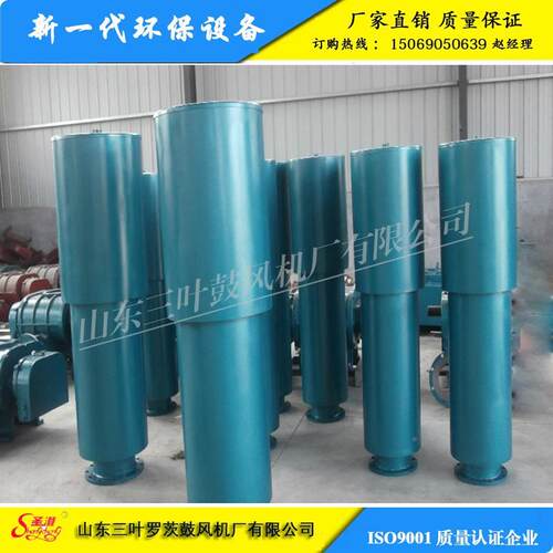 DN50-00消音三叶罗茨鼓风机进出口气消音器 器空过滤器 筒配件消
