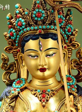 全欧斯特鎏金《白伞大盖佛母》回宝石镶嵌家用《21907091大遮佛母
