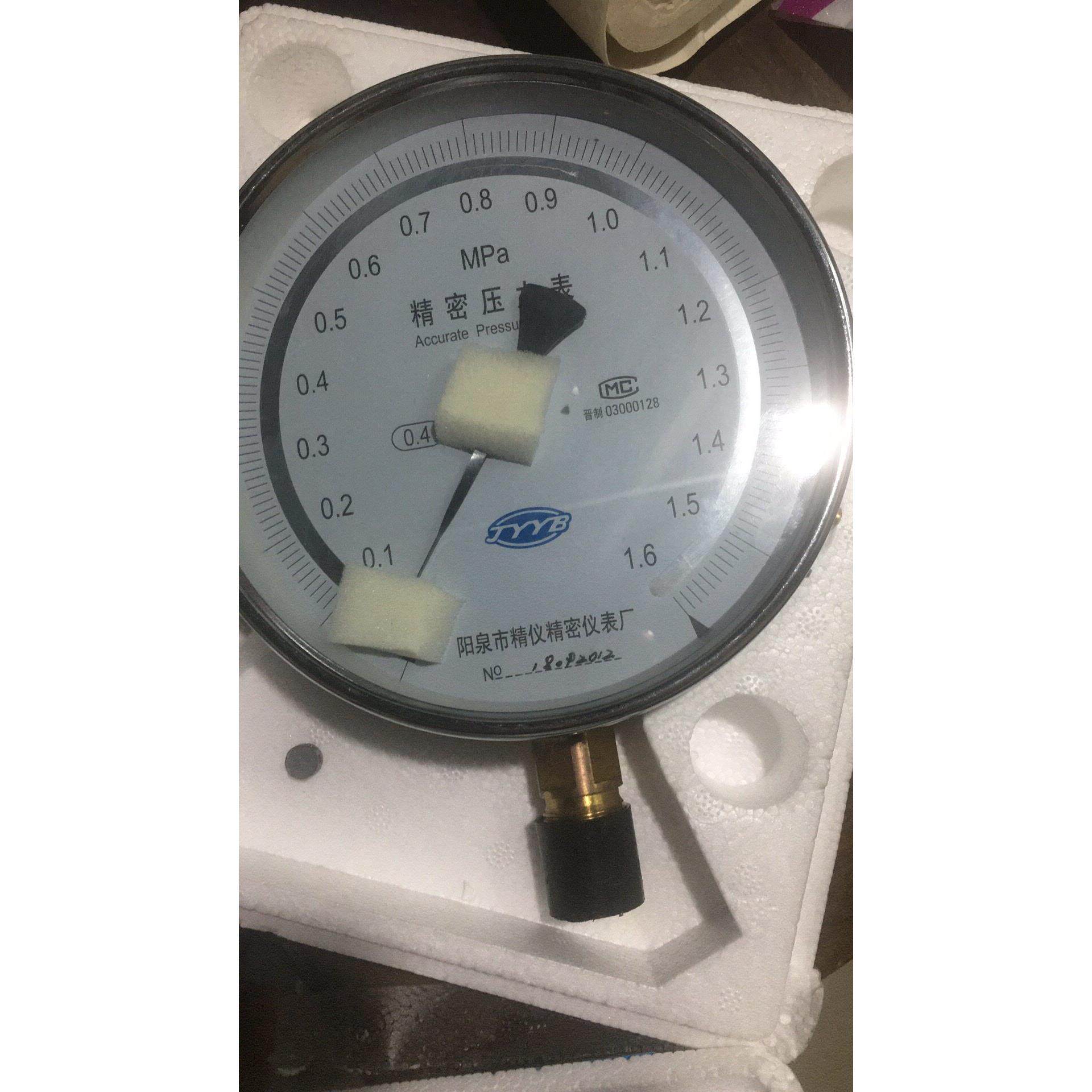 现货泉精仪YB15阳0精密压准力表气燃水压气压标表高精度检测检定