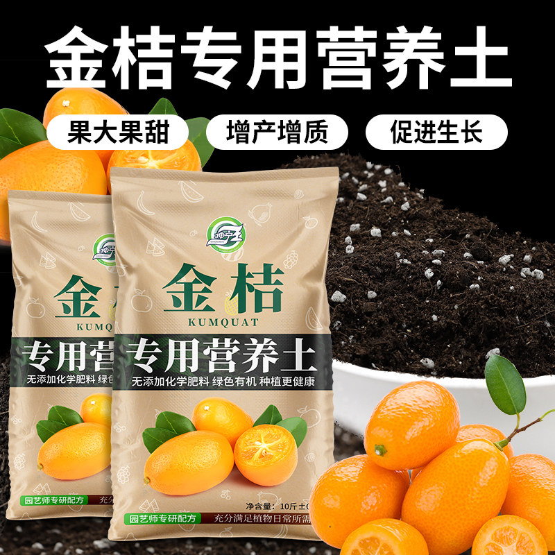 速发金桔土有植营养肥料果树种用土家庭盆栽种植花泥养花通机型土