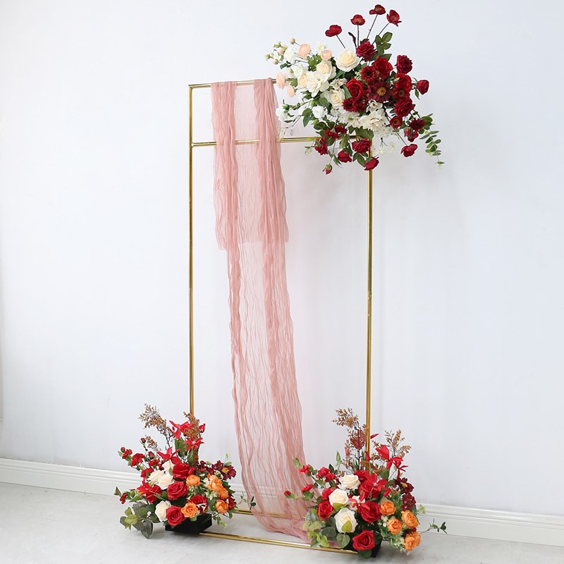 速发花庆活动背景装饰架艺插婚路引地花拱门铁花挂饰简易会场布置