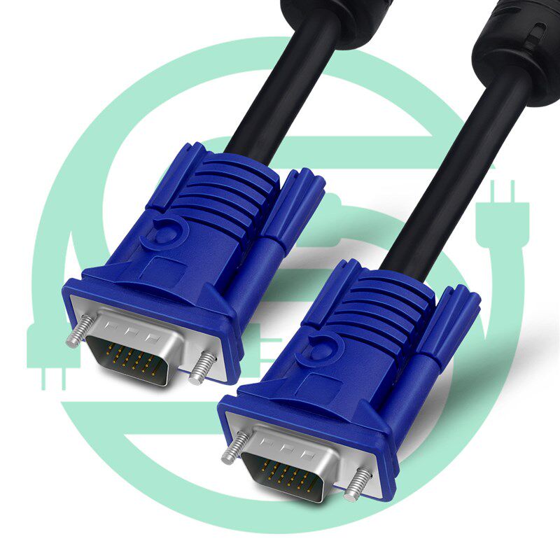 速发40米 VGA线厂家级工程 +6VGA线 高品质双电全铜 VGA环脑