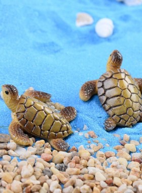 速发苔藓微景观多肉造龟小摆件海龟乌景树脂摆件玩偶饰装材料